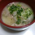 クック8XOA9D☆'s cooksnap of when they made じゃがいもと玉ねぎのお味噌汁.