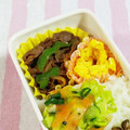 SP♪'s cooksnap of when they made ☆もやしとピーマン炒めとがっつり焼肉.