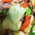 くまの子ども's cooksnap of when they made 豚肉とキャベツの柚子こしょう炒め.