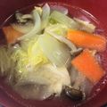 まゆまルイ's cooksnap of when they made 鶏肉と白菜の☆シンプル鍋.