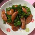 クック1TL37W☆'s cooksnap of when they made お弁当おかずピーマンとウインナー甘辛炒め.