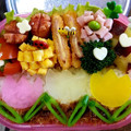 ゆりちゃんｗ♡'s cooksnap of when they made 春の簡単デコ弁♪チューリップ弁当.