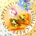 hikarin♪'s cooksnap of when they made 大根葉マヨおかかトースト.