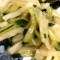 クックBLTENE☆'s cooksnap of when they made 大根ときゅうりの酢の物（健康食）.