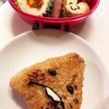 JHmommy's cooksnap of when they made キャラ弁☆なめこ弁当.