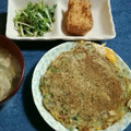猫まんま☆'s cooksnap of when they made 大阪風　ねぎ焼き.