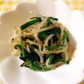 クリちゃん0309's cooksnap of when they made 簡単！もやしとにらのおひたし.