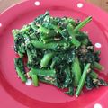 gohanちゃん's cooksnap of when they made かき菜の白味噌胡麻和え.