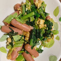 KUUUUUUMIN's cooksnap of when they made 小松菜ソーセージ卵炒め.