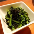 イシポン's cooksnap of when they made お肉と一緒に☆簡単！春菊のナムル.
