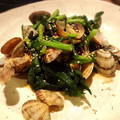 イシポン's cooksnap of when they made 速攻！ニラとあさりの中華風おひたし.
