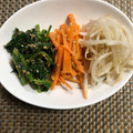 潤々２'s cooksnap of when they made 野菜たっぷり3種のナムル【作り置き】.