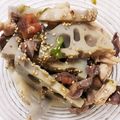 いかめし321's cooksnap of when they made 蓮根と鶏肉の甘辛梅煮.