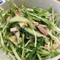 青菜にしおしお's cooksnap of when they made 水菜ときゅうりとかにかまのツナマヨサラダ.