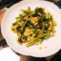みかん1023's cooksnap of when they made カブの葉副菜☆カブの葉の玉子とじ☆.
