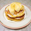 ＠迷子＠'s cooksnap of when they made ふわとろ♡ゴロッと果肉のバナナパンケーキ.