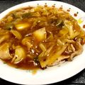 漬物だいすき's cooksnap of when they made 回鍋肉リメイク☆あんかけ焼きそうめん.