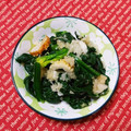 ＊れいぴん＊'s cooksnap of when they made ほうれん草と竹輪のみぞれあえ♪.