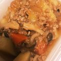 クックEF38O0☆'s cooksnap of when they made ひき肉とめんつゆを使った肉じゃが.