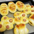 あだつ's cooksnap of when they made ＨＢで３種類のウィンナーパン.