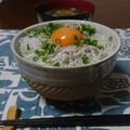ダイナマイト漆黒's cooksnap of when they made しらす丼.