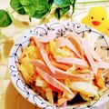 ももちゃんのれしぴ's cooksnap of when they made 魚肉ソーセージとキャベツの辛子マヨサラダ.