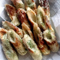 kisr1010's cooksnap of when they made 計量スプーンなし♪ちくわの磯辺揚げ.