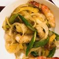ヘルシーみちこ's cooksnap of when they made ♡海老とアスパラのカラフル炒め♡.