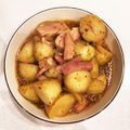 ジャムおじさん②'s cooksnap of when they made 新ジャガとベーコンの甘辛煮っころがし.
