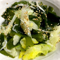 カリロチェリー's cooksnap of when they made キャベツとワカメとシラスの和え物.