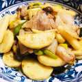ひかたわ's cooksnap of when they made 長いもと豚ばら肉の炒め煮.