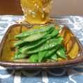 ダイナマイト漆黒's cooksnap of when they made 絹さやの柚子胡椒バターソース.