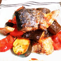 強がりクマ's cooksnap of when they made 塩鯖と夏野菜のトマト煮込み.
