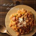 ramuneᐝiRo's cooksnap of when they made 簡単！ウインナーケチャップライス.