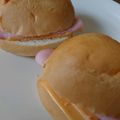 ニャンたま's cooksnap of when they made ディナーロールでハムチーズサンド.