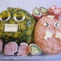 紅葉ｙ's cooksnap of when they made ★キャラ弁★ガチャピンとムック.