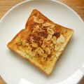 花時計咲いた's cooksnap of when they made カルシウム＋オレイン酸★元気トースト.