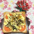 ぽぽきゅ's cooksnap of when they made 柔らか人参のカレー風味和トースト.