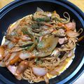 kitty・yumi's cooksnap of when they made 昔懐かしい鉄板ナポリタン.