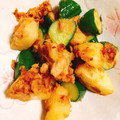 こーやんたん's cooksnap of when they made ポテトときゅうりとツナのピリ辛炒め.