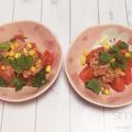 さくらん餅's cooksnap of when they made 3分でできる☆トマトと大葉とツナサラダ.
