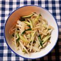 えつエツ's cooksnap of when they made 簡単♪美味しい♪もやし＆キュウリのサラダ.