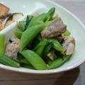 デュランダル's cooksnap of when they made 鶏肉とスナップエンドウのマヨ炒め.