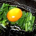 sacchiino's cooksnap of when they made スタミナたっぷり☆ニラのお浸し黄身のせ.
