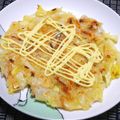 nosso's cooksnap of when they made 塩とんこつで♪コクありふんわりお好み焼★.