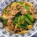 ぴょ太郎's cooksnap of when they made 青梗菜と小松菜と豚肉の卵炒め.
