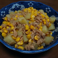 Ｍatu☆Music's cooksnap of when they made ジャガイモとツナとコーンのさっと煮付け.
