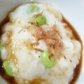 万華月's cooksnap of when they made 長芋のふわもちレンジ蒸し～生姜ぽん酢あん.
