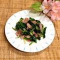 なつき☆ミ's cooksnap of when they made ほうれん草とベーコンのマーガリン炒め.