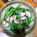 ぴょぬさ's cooksnap of when they made 簡単*シンプル♪あさりと菜の花の酒蒸し.